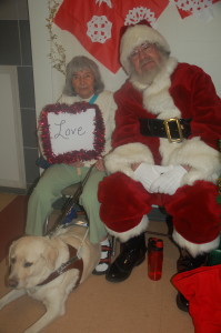 Cindy and Solana the guide dog are grateful for love