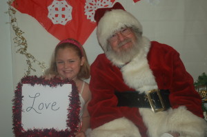 Santa's little helper Katie is thankful for love