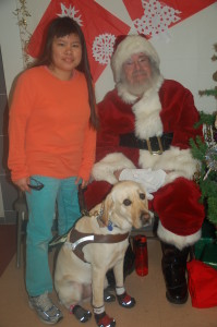 Emily and looking festively sporty