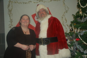 Volunteer Katie ready for a fun filled party