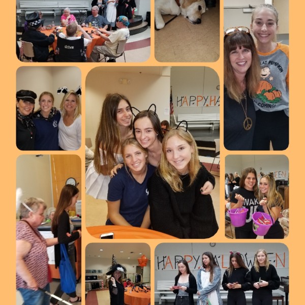 A collage of joyful group photos capturing happy moments together.