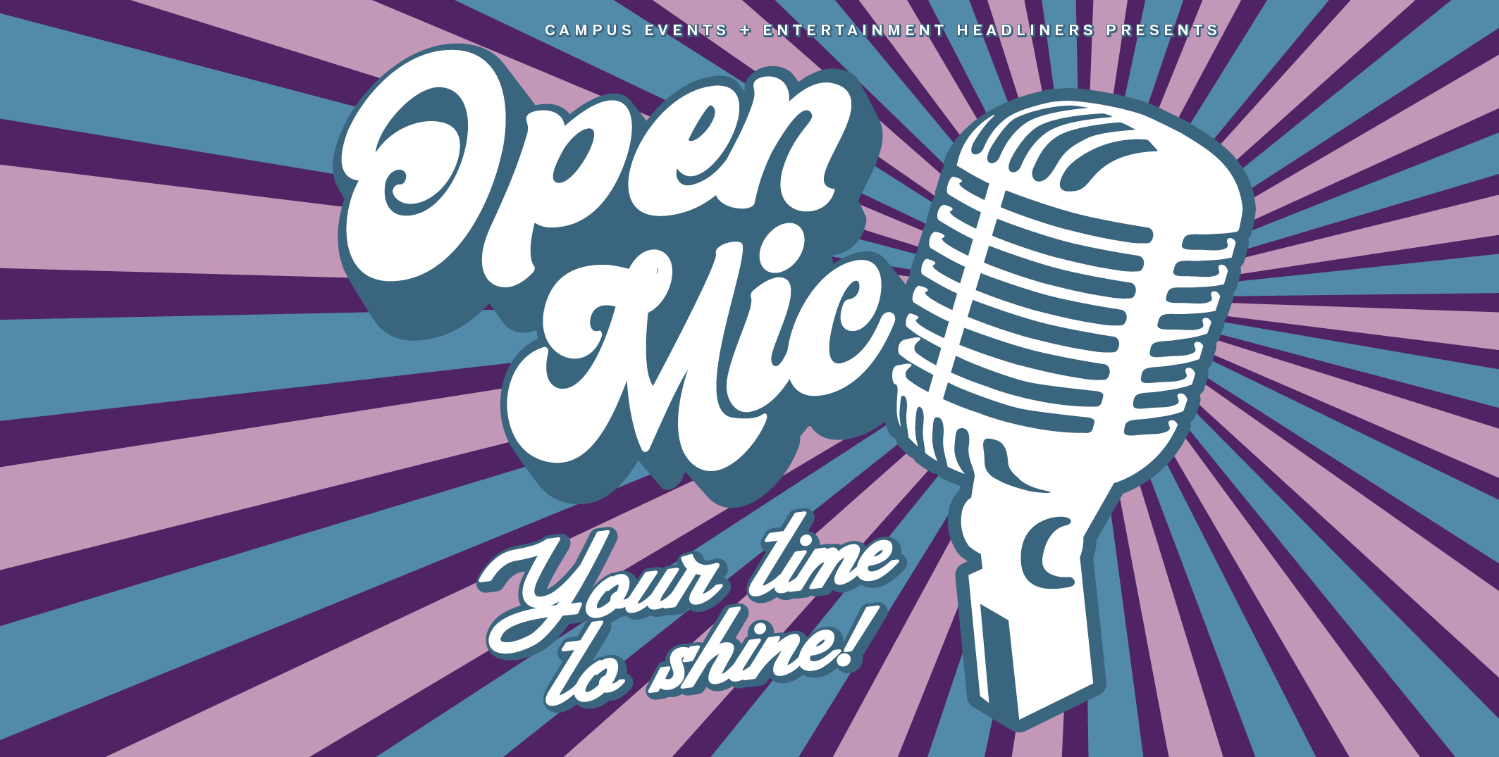 OpenMic illustration with colorful bg