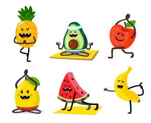Eat Smart Happy Dance illustration of fruits